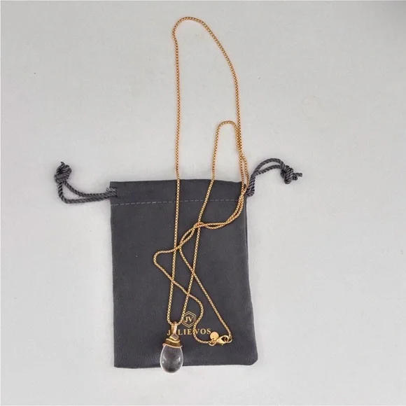 Julie Vos Gold and White Teardrop Necklace - Picture 6 of 9